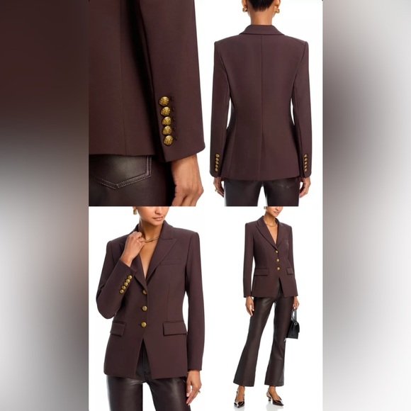 Veronica Beard Orlane Scuba Dickey Blazer in Dark Chocolate Brown size 2 - Picture 9 of 15